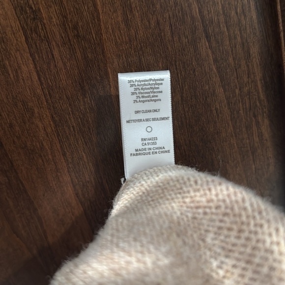Bishop and Young turtleneck poncho sweater size M brown tan beige long warm - Picture 5 of 5